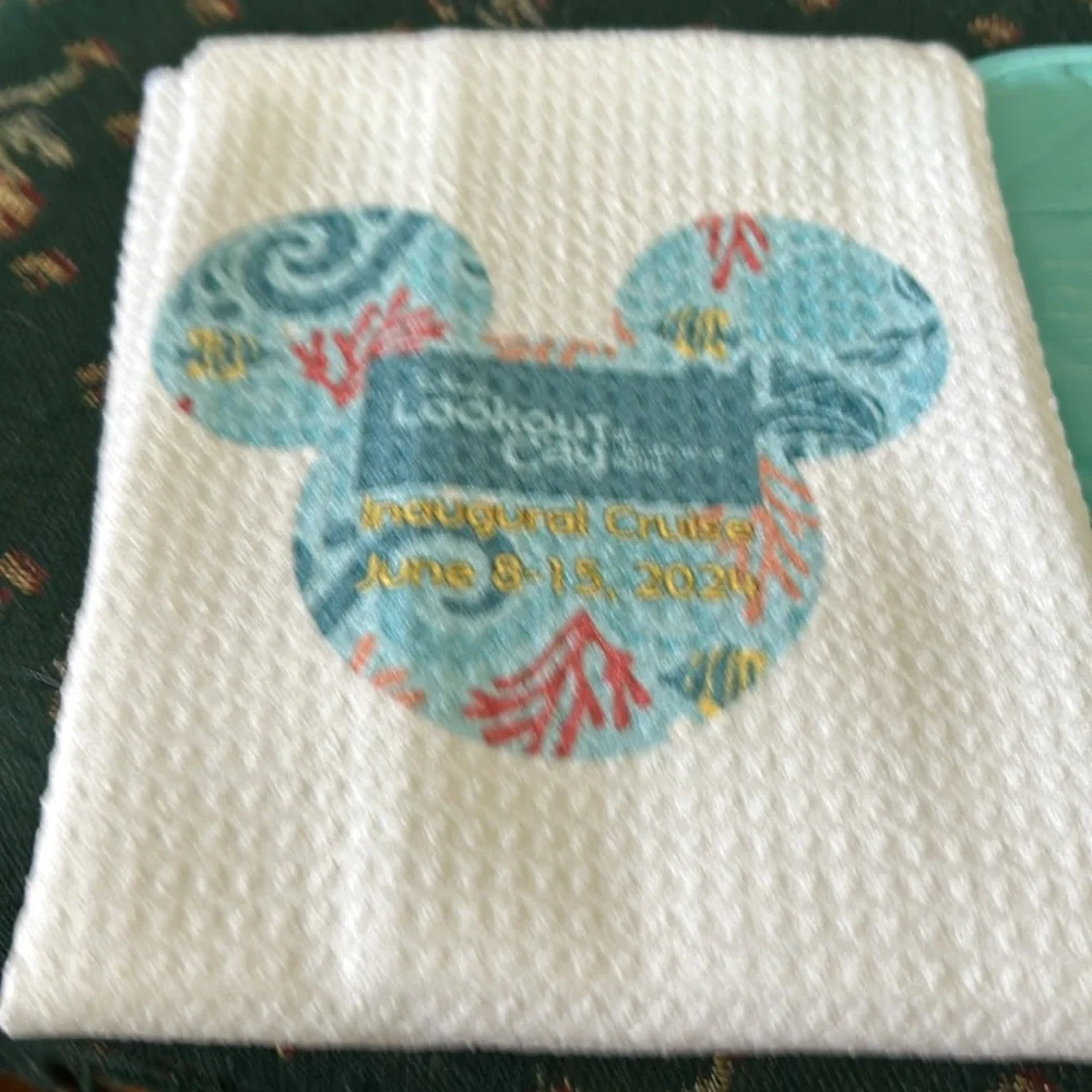 Disney Cruise inaugural lighthouse point Cruise 2024 in turquoise and white